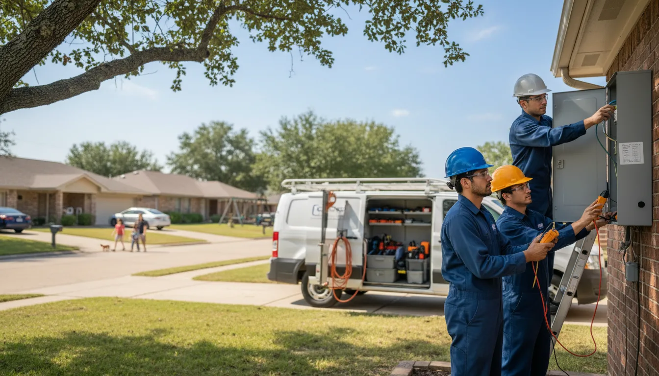 Certified electrician providing emergency electrical services in Farmingdale, NY